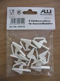 ALUTEC Chiusure rapide per casse in plastica (set di 6, per la chiusura di casse da trasporto, bianco) 05310