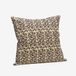 Madam Stoltz Kussenhoes katoen met boho print in zand, syrah en groen - 50x50cm