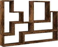 vidaXL Étagère murale 96x12x64 cm bois traité couleur chêne fumé