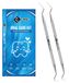 Détartreur kit de nettoyage des dents - Kit de soins dentaires - 2 pièces - Acier inoxydable