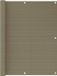 vidaXL Balkonscherm 120x600 cm HDPE taupe