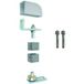 Ind.i.a. Spa (gonzato Group) Pivot De Portail Métallique À Visser Avec Cheville Pour Tube De 40 X 40 Mm