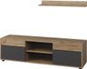 Vicco Berno Woonwand – 2 delen Eik goud/antraciet