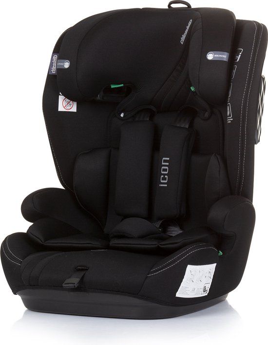 Chipolino Autostoel Icon I-Size - Groep 1/2/3 - 76-150 cm - Zwart