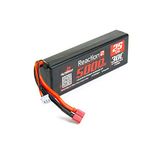 7.4V Reactie 7.4V 5000mAh 2S 30C Hardcase LiPo-accu: Deans