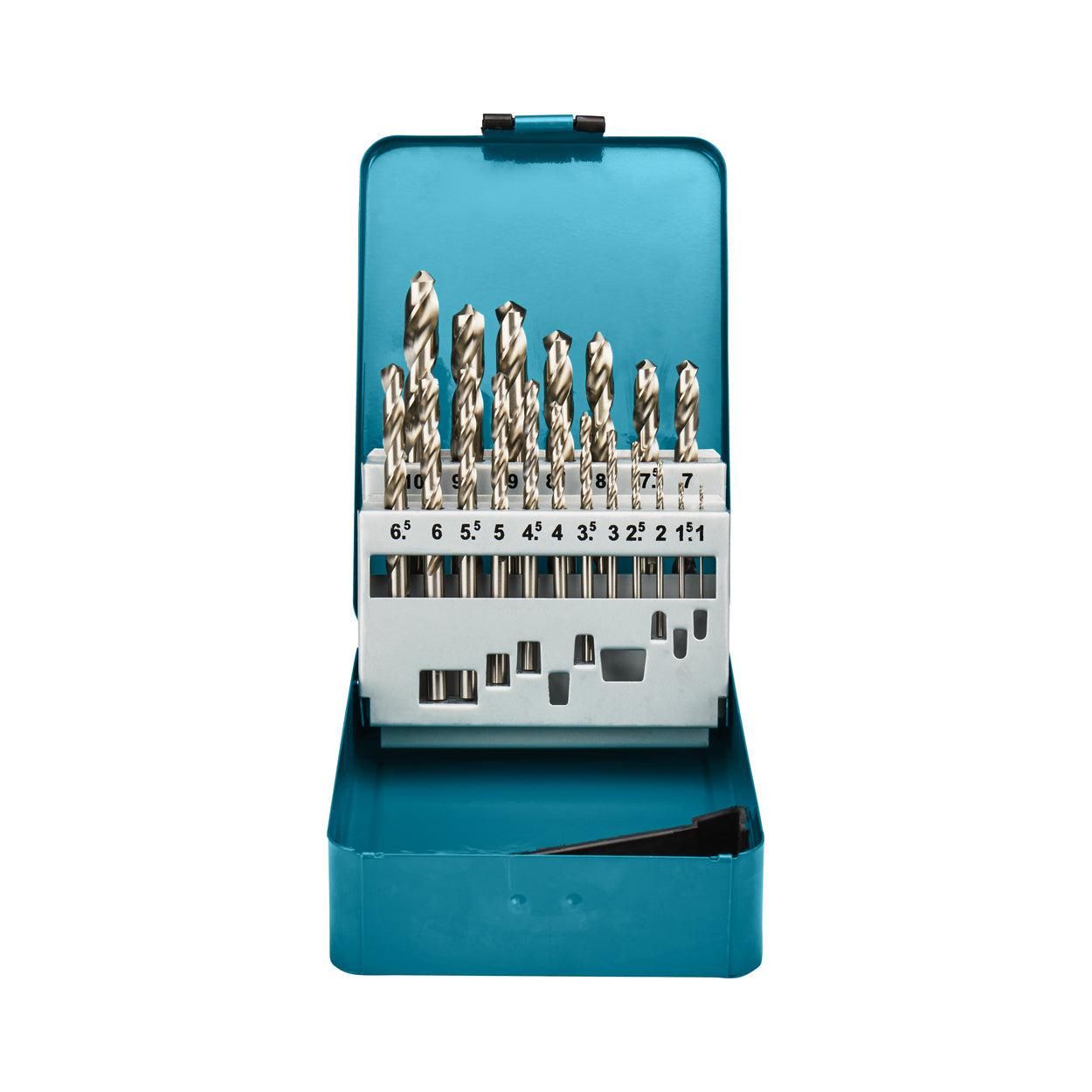 Makita D-54025 Metaalborenset - 19-delig - HSS-G - 1-10mm