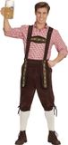 Widmann Boeren Tirol & Oktoberfest Kostuum Beierse Lederhose Helmut Bruin Man XL