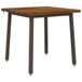 vidaXL - 60 x 55 x 75 cm Massief Acaciahout Natuurlijk en Koffie