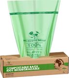 Mr Green Mind Biozakken 50/60 liter - 60 stuks biologisch afbreekbare afvalzakken – 60x80 cm - 100% composteerbare vuilniszakken - Incl. dispenser - gft afvalzakken