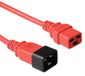 ACT Netsnoer C19 - C20 rood 0,6 m AK5088