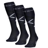 STOX Energy Socks Skisokken Heren - 3 Pack - Compressiekousen - Merino Wol Sokken Blauw - Ski & Snowboard Compressie Sokken - Maat M: 40-44