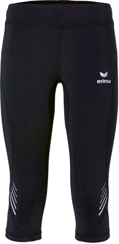 Erima Running tight - Dames - 3/4 Model - Zwart/Paars - Maat 36