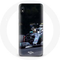 Maniacase Hoesjes voor Samsung Galaxy A10 Formule 1 Valtteri Bottas F1 Driver Zwart