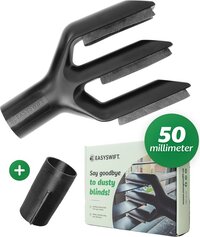 EasySwift Opzetstuk 50mm - Jaloezieën Reiniger - Lamellen reiniger - Luxaflex Schoonmaken - Stofzuiger Accessoires - Stofvrij - Universeel - Gepatenteerd