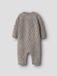 NAME IT NBNWRUNI WOOL LS KNIT SUIT Baby Broeken Unisex Grijs Effen Lange mouw Ronde hals 100% Merinowol Maat 56