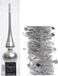 Decoris Kaemingk B.V. Kerstversiering glazen piek mat 26 cm en sterren folieslingers pakket zilver van 3x stuks