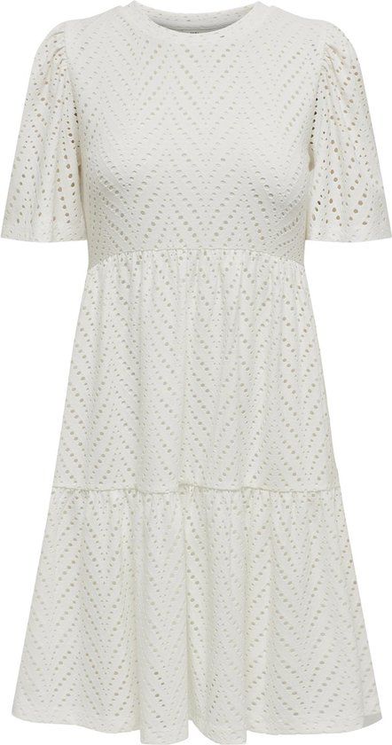 JDY JDYCARLA CATHINKA Dames Jurk - Cloud Dancer - Maat XXL