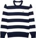 Lacoste Classic Fit Trui ronde halswit/blauw, Gestreept