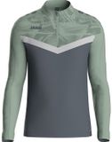 Jako Iconic Ziptop Heren - Zachtgrijs / Mintgroen / Antra Light | Maat: XL