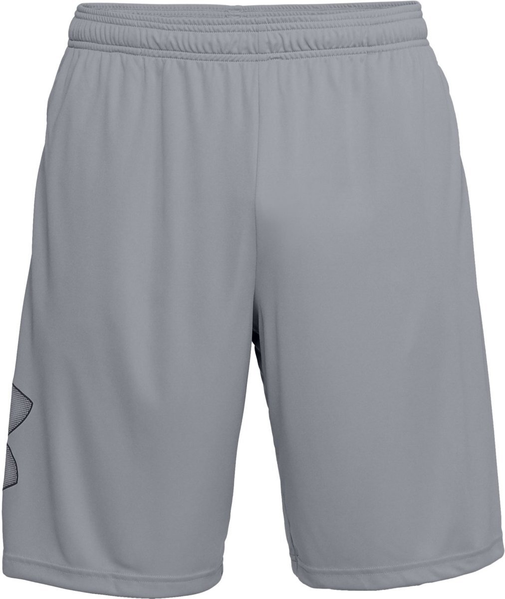 Under Armour Tech Graphic Sportshort Heren - Steel - Maat XL