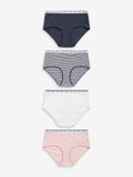 Next - Dames - Set van 4 katoenen midislips met logo - Roze