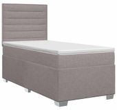 Maison Exclusive - Boxspringbed met matras taupe 100 x 200 cm stof