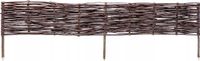 RPM Palisade de jardin - Bordure de pelouse - 120 x 20 cm - Marron