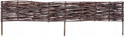 RPM Palisade de jardin - Bordure de pelouse - 120 x 20 cm - Marron