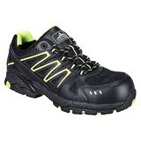 Portwest FC67 Compositelite Vistula Sportschoen Antistatisch Oliebestendig | Limoengroen, S1PL EN ISO 20345, Unisex, Anti-Slip Loopzool, Dubbele Dichtheid, Composiet Neus, 100% Metaalvrij, Lichtgewicht