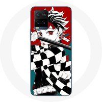 Vivo Etui voor Vivo Y21s 2021 / Y21 2021 Tanjiro Demon Slayer Kimetsu no Yaiba Anime etui