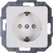 Kopp HK02 prise encastrable avec terre et protection enfants 1 poste blanc