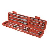 Ribitech 03232 SDS-Plus-boorset, 9 stuks, 1 pen, 1 beitel, 1 groefbeitel