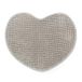 Sweet Home Badmat, absorberend, antislip, van chenille-microvezel, hartvorm, 60 x 50 cm