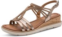 Tamaris - Dames - Sandalen - Plateau sandalen - Brons - Maat 39