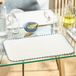 ATMOSPHERA CREATEUR D'INTERIEUR Placemat met linnenlook SANDRINE Bleu Polyester Vierkant met afgeronde hoeken 45x30cm