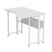 Maclean inklapbaar verrijdbaar bureau met plank en wielen 100x73 cm (wit)