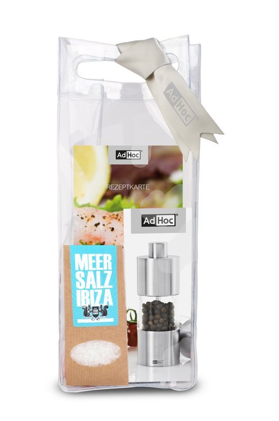 AdHoc peper of zout molen Classic in giftset met zeezout