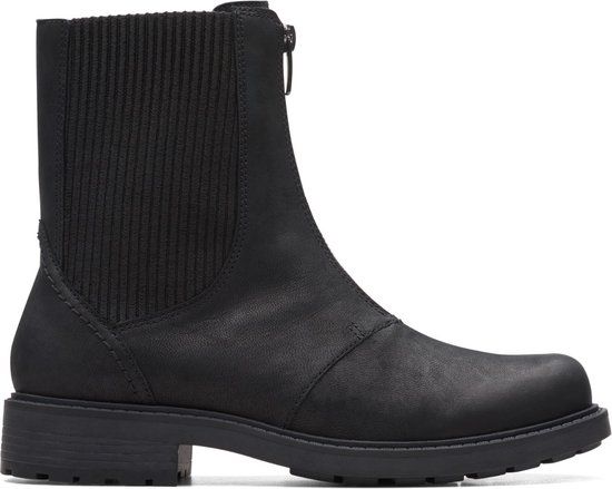 Clarks - Dames Orinoco2 Up Laarzen - Leer - Zwart - Maat 37