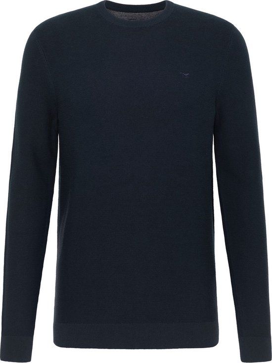 Mustang ELLIOT Men's Sweater - Regular Fit - Blue - 3XL