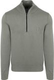 BOSS Kanobix Half Zip Trui Groen - Maat L - Heren