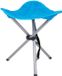 Urban Living Bijzet Krukje/Stoeltje - Opvouwbaar - Camping/Outdoor - Metaal - Blauw - D32 x H43 cm