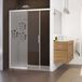 Ambiance Sticker Privacy raamfolie - Artistieke bloemen - Zelfklevende raamfolie voor ramen en douchedeuren - 170x65cm