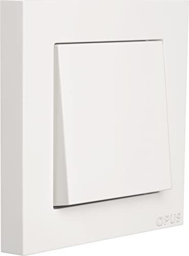 Opus OPUS® 55 kubus afdekframe 1-voudig aluminium-zilver-zijdeglans