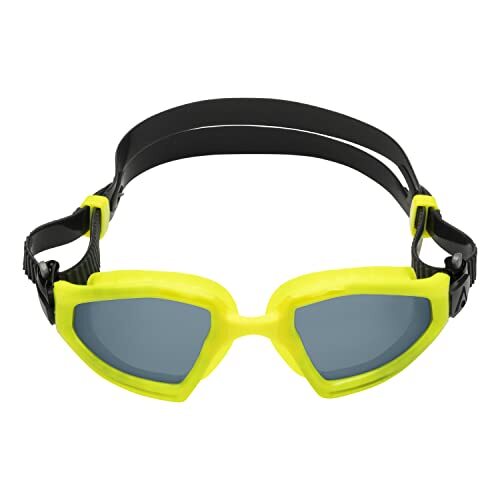 Aquasphere Kayenne Pro Uniseks bril voor volwassenen, neongeel/grijs, één maat