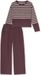 SCHIESSER - Lange pyjama - Dames - Cacaobruin - Gestreept - Maat 40