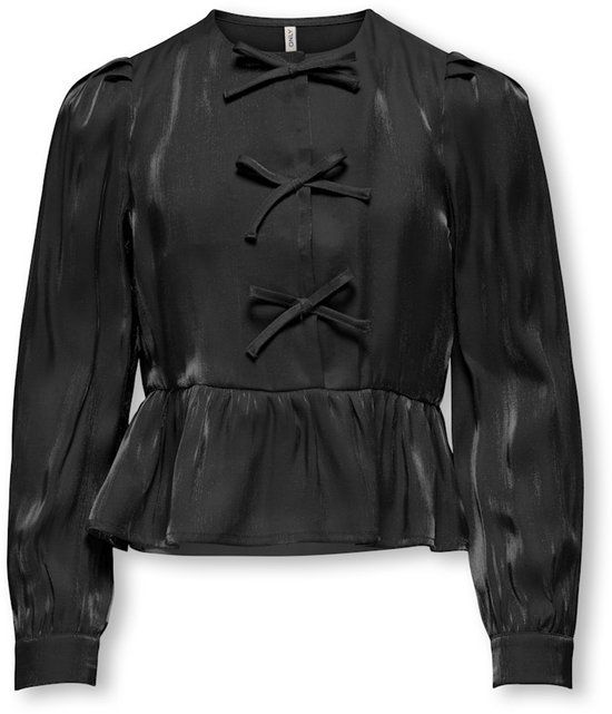 ONLY Kids blouse VICTORIA BOW Black Regular Fit