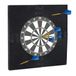 Relaxdays dartbord surround ring R6, 4-delig, 45 cm, beschermring voor darts, muurbescherming, Ø 71x71x3 cm, zwart