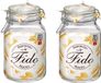 Bormioli Rocco Voorraadpot / weckpot - Set van 2x stuks - transparant - glas - 21 x 13 cm - 2 Liter
