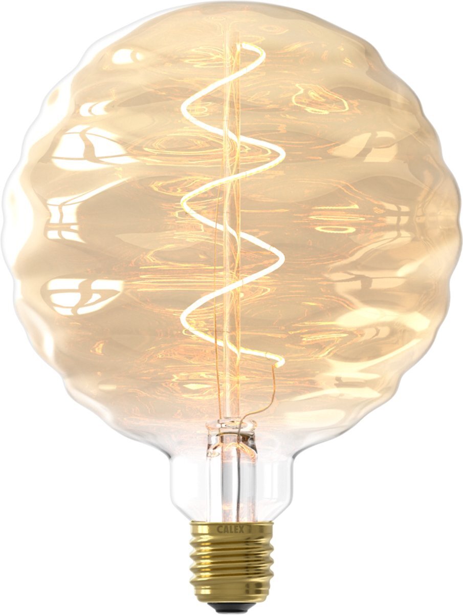 Calex Bilbao XXL Gold - E27 LED Lamp - Filament Lichtbron Dimbaar - 4W - Warm Wit Licht