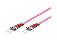 Alcasa 3m ST/ST InfiniBand Glasvezelkabel Violet OM4